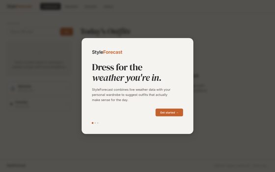 StyleForecast app preview